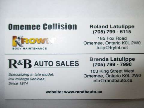 Omemee Collision Krown Rust Control